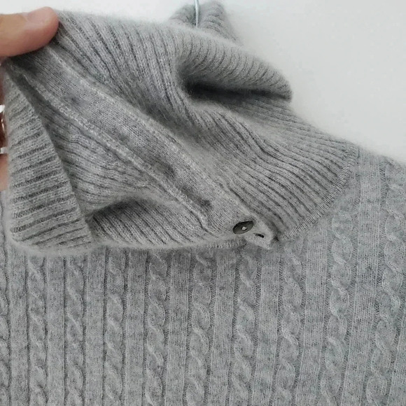 Jones New  York cashmere cable knit turtleneck sweater - Picture 7 of 9